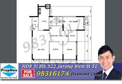 Blk 522 Jurong West Street 52 (Jurong West), HDB 5 Rooms #155947712